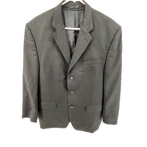 Carlos Mandrone Black Check Wool Blazer‎